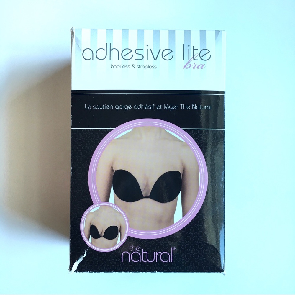 Adhesive lite backless and strapless bra in 38D